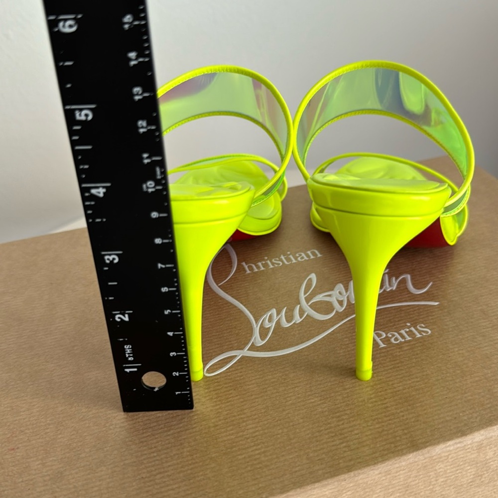 CHRISTIAN LOUBOUTIN *NEW* Neon Green Heels with Box & Dust Bag - Picture 11 of 17